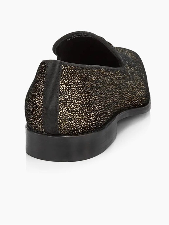 Saks Fifth Avenue COLLECTION Glitter Canvas Loafers Moonless Night NEW main image 9
